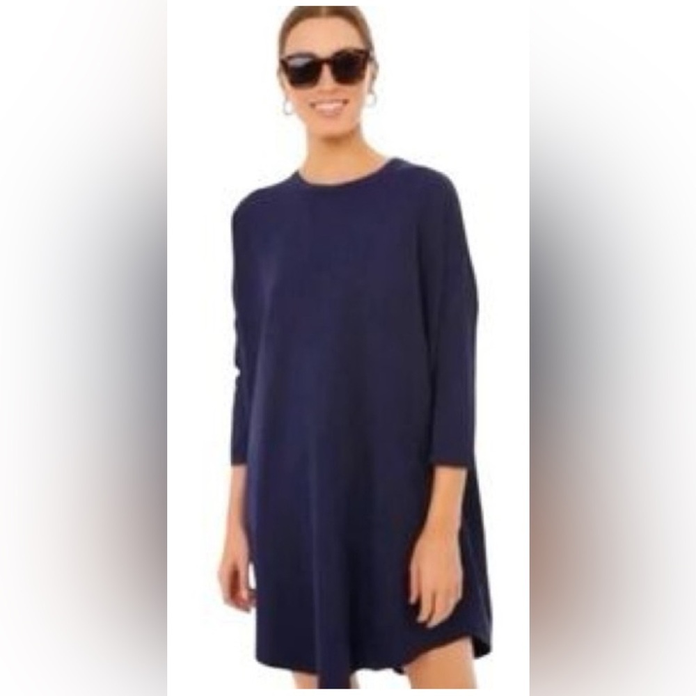 Tuckernuck x Pomander Place | Sue Sweatshirt Dress Navy Blue Size‎ XS/S Coastal - Picture 2 of 12